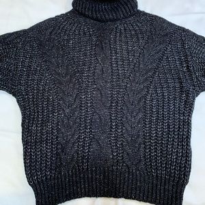 Fate chunky cable knit turtleneck sweater